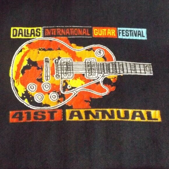DALLAS GUITAR FESTIVAL Dickies Shirt, 2XLR, Black, 41st Annual, Short slv, 2018 - Picture 4 of 10